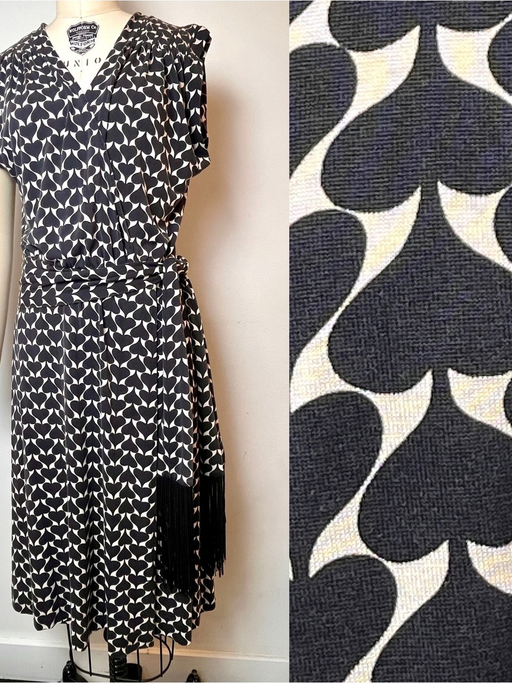 Sz 10 Diane Von Furstenberg Wrap Dress